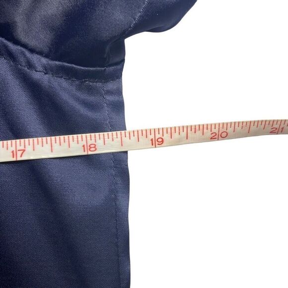 Juicy Couture Y2K Vintage Navy White Cactus Applique Satin Bomber Jacket Small - Picture 9 of 10